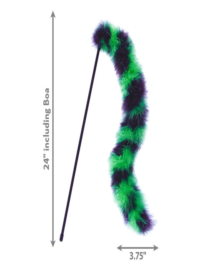 KONG Twisted Boa Teaser Cat Wand, Interactive Feather Cat Toy with Catnip, Promotes Healthy Exercise, Hunting, Chasing, Active Indoor Play, Dynamic Motion, Mimics Prey, for Cats, Kittens, Assorted - Image 3